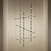 Lustre d'escalier moderne à LED pour une décoration intérieure nordique de Villa prestige
