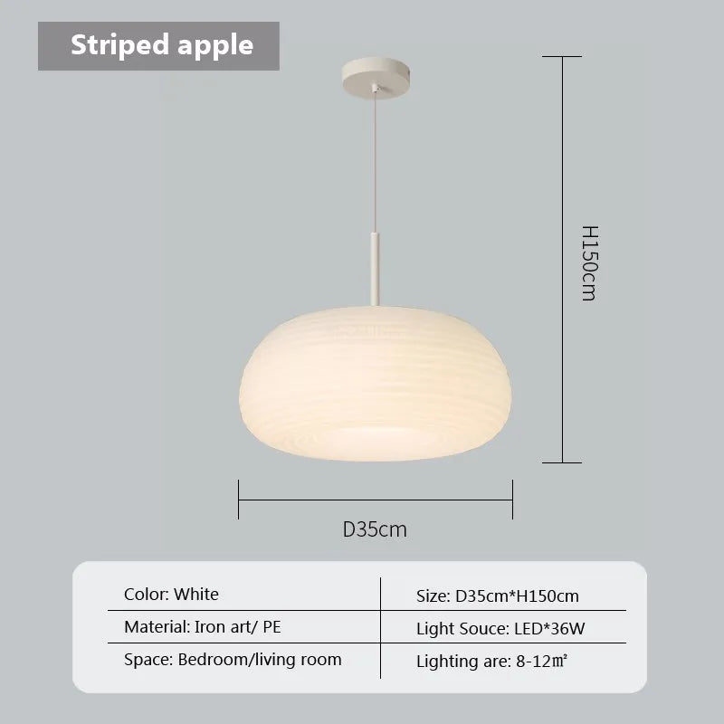 Suspension LED "Nordic Stripes Cream & Apples"