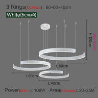Lustre Anneau Nordique LED Réglable pour Salle à Manger - Collection Maison Luminaires