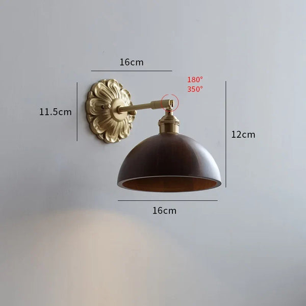 Applique murale LED en bois de noyer iwhd - Style nordique décoratif