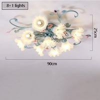 Plafonnier Fleur Chaud et Romantique pour Chambre de Princesse