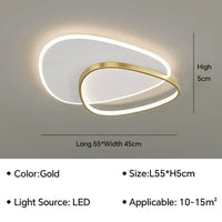 Lustre Intérieur Moderne à LED pour Décoration Maison