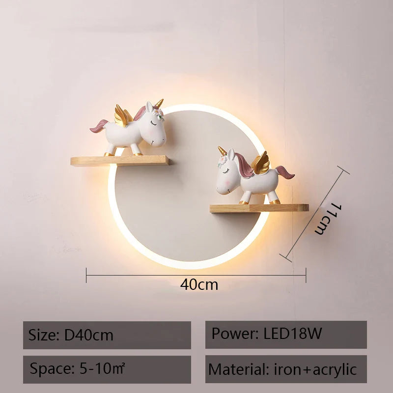 Applique murale LED Nordic Cartoon.