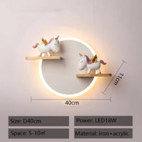 Applique murale LED Nordic Cartoon.