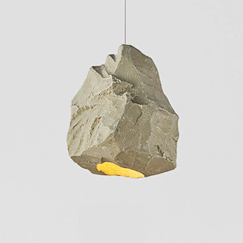 Suspension Design européen inspirée par l'imitation de pierre kaki pour une ambiance chambre japonaise Wabi Sabi.