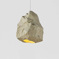 Suspension Design européen inspirée par l'imitation de pierre kaki pour une ambiance chambre japonaise Wabi Sabi.