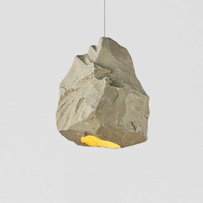Suspension Design européen inspirée par l'imitation de pierre kaki pour une ambiance chambre japonaise Wabi Sabi.