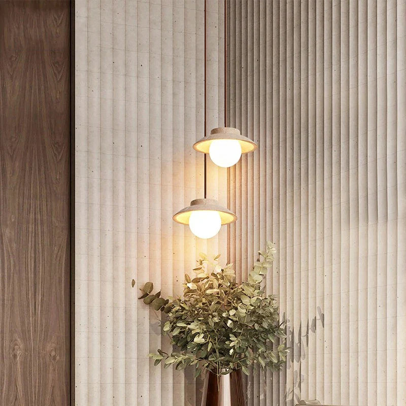 Suspension LED nordique en pierre pour une décoration intérieure magnifique