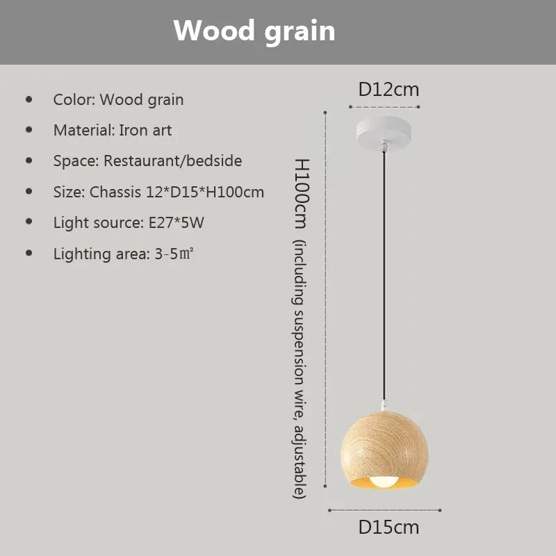 Suspension LED nordique  de style scandinave