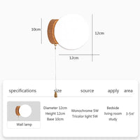 Applique Murale LED Nordique en Verre avec Interrupteur - Ventes Directes d'Usine