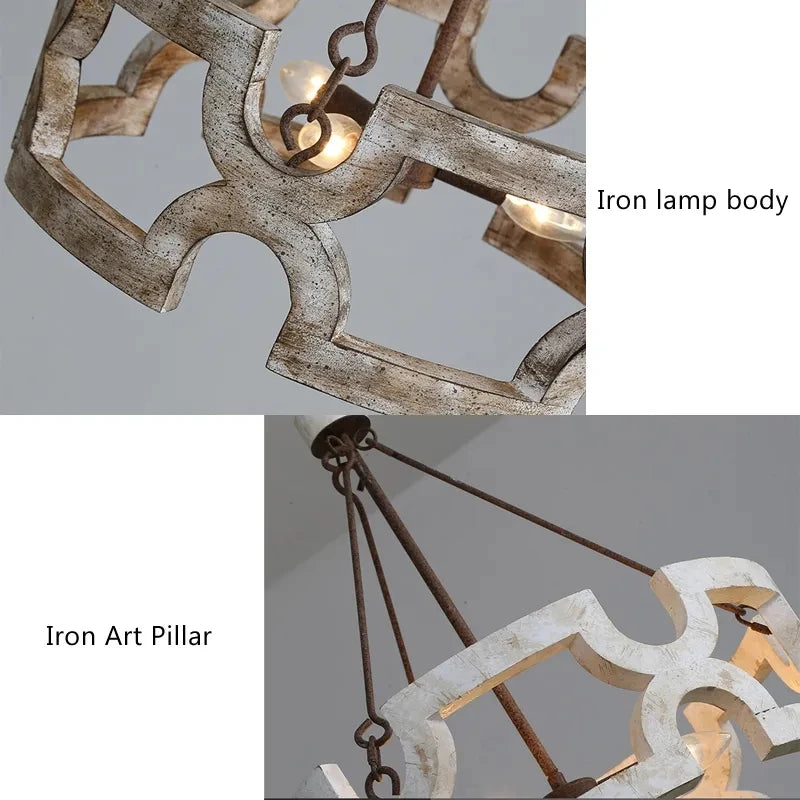 Lustre en bois RusticTouch