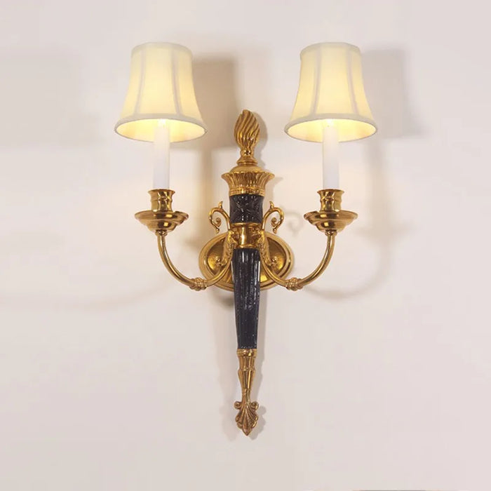 Applique Murale Double Tête Style Nordique en Cuivre LED Rétro - Nordic Glow