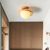 Plafonnier nordique en bois naturel