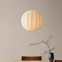 Luminaire suspendu Nordique Wabi Sabi LED en soie pour salon minimaliste - Lustre Bar chambre Loft
