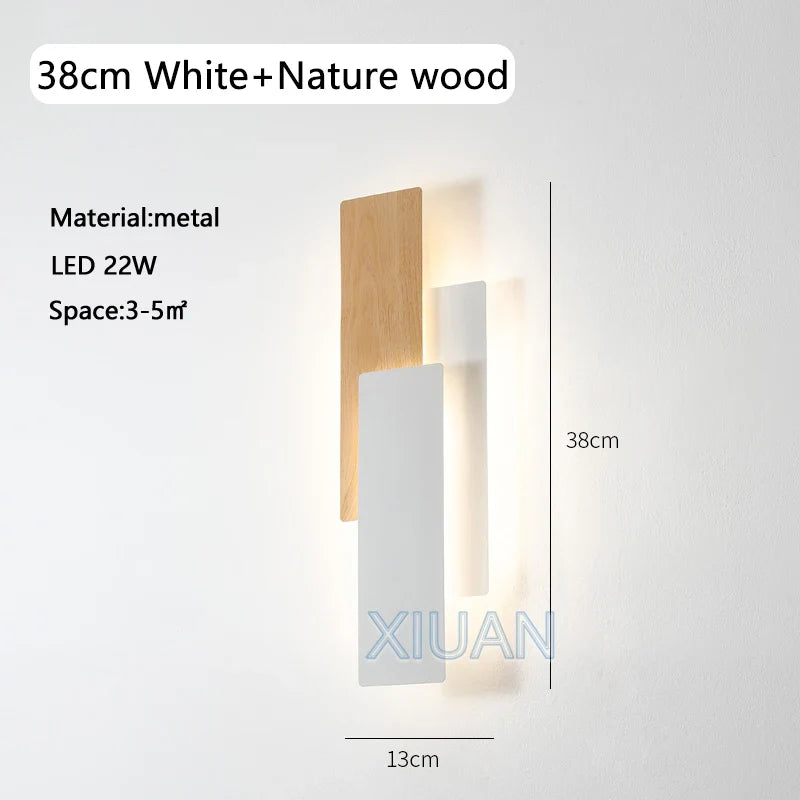 Applique murale Smart en bois de noyer