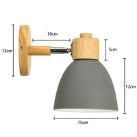 Applique murale LED nordique en bois - Élégance moderne