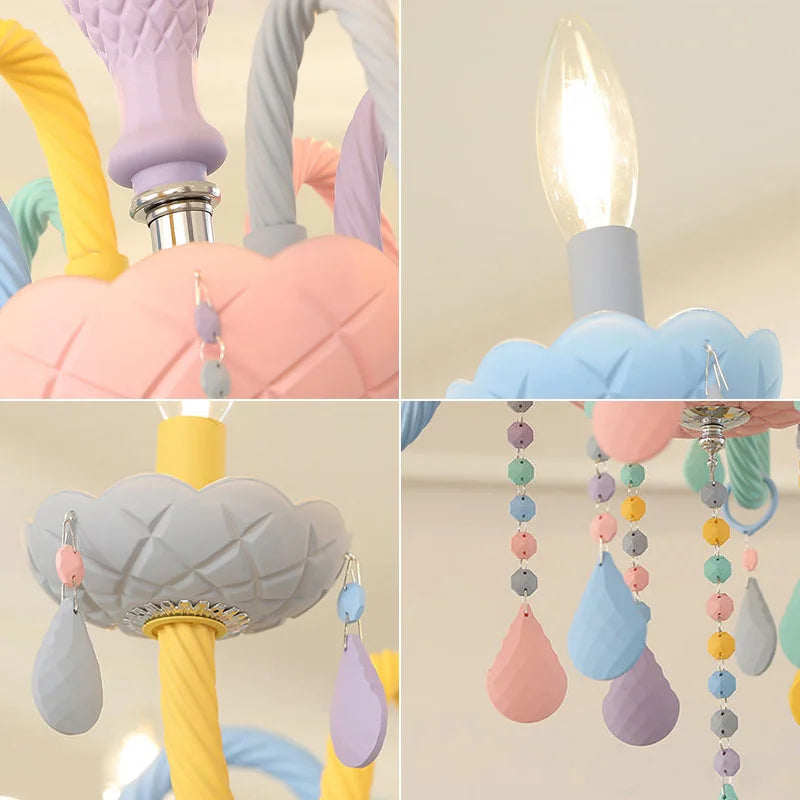 Lustre Crystal Candle LED suspensions