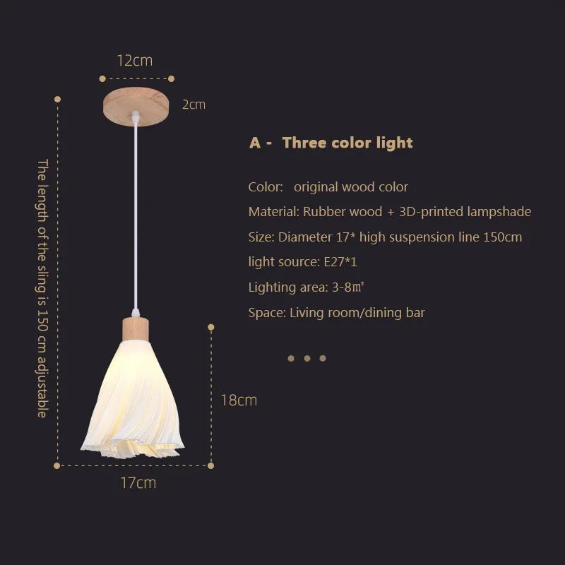 Suspension LED en verre au design nordique contemporain