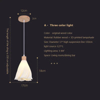 Suspension LED en verre au design nordique contemporain