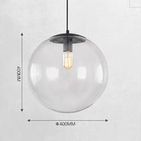 Suspension Globe en Verre Minimaliste Scandinave Moderne
