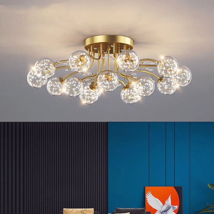 Lustre LED Moderne en Fer pour un Loft Élégant