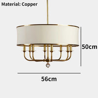 Lustre Cuivre Créatif de Style Américain