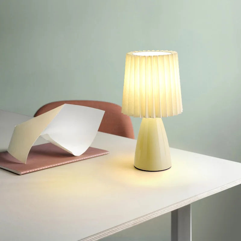 Lampe de bureau rétro rouge chaleureuse
