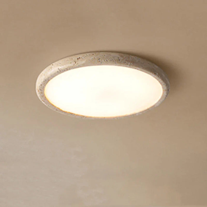 Plafonnier LED en travertin jaune de qualité supérieure