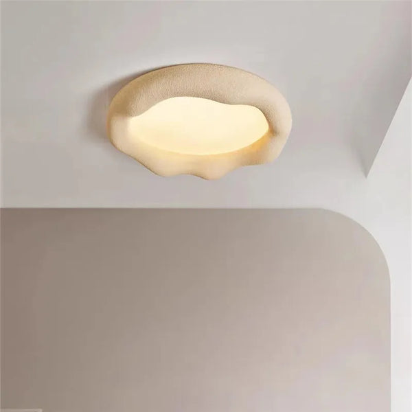Plafonnier nordique Wabi Sabi Nuage Lumière Style Minimaliste - Résine de Qualité