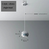 Suspension LED élégante à triple tête