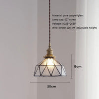 Suspension Design Nordique Vintage en Laiton et Verre - Édition Limitée