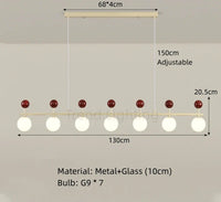 Lustre en verre et métal au design dynamique pour sublimer votre intérieur