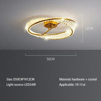 Plafonnier LED de Luxe en Cristal Nordique Décoratif d'Intérieur - Élégance Scandinave