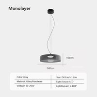 Lustre nordique en fil de verre pour une décoration moderne