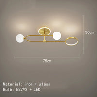 Lustre LED Moderne en Verre Suspendu - Livraison Directe