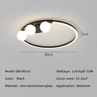 Lustre moderne minimaliste en LED : élégance lumineuse