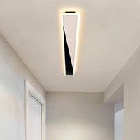 Lustre Minimaliste Nordique avec Bande Longue et Touche Créative