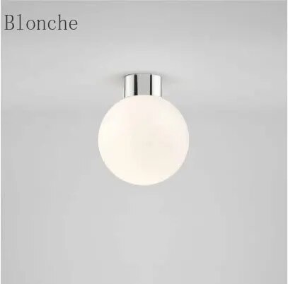 Plafonnier Led Globe en Verre