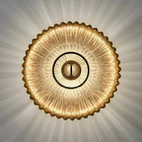 Plafonnier LED de Luxe en Verre Moderne pour Décoration Épurée