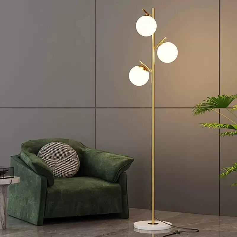 Lampadaire LED Nordic Triple