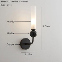 Applique Murale en Marbre Naturel Boule