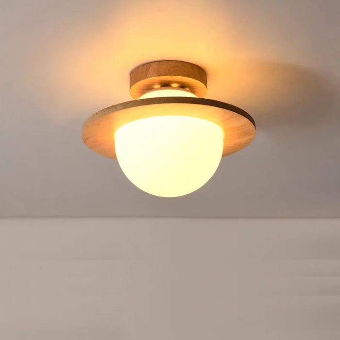 Plafonnier nordique en bois naturel