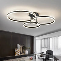 Plafonnier LED intelligent nordique pour une décoration de maison moderne.