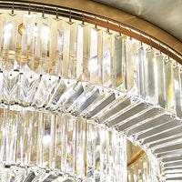 Lustre moderne Or Lustre Luxe Cristal LED Dimmable