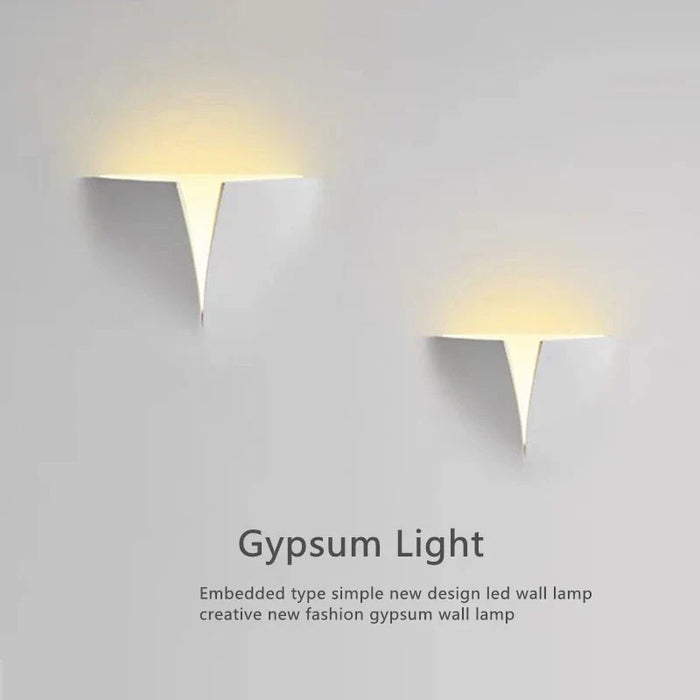 Applique murale LED Creative en Gypse pour Hôtel et Allée - Luxe et Élégance