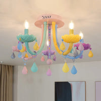 Lustre Crystal Candle LED suspensions