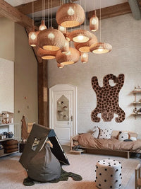 Suspension Village Rotin Style Chinois
