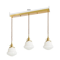 iwhd Suspension LED - Verre et Cuivre - Style Nordique Moderne