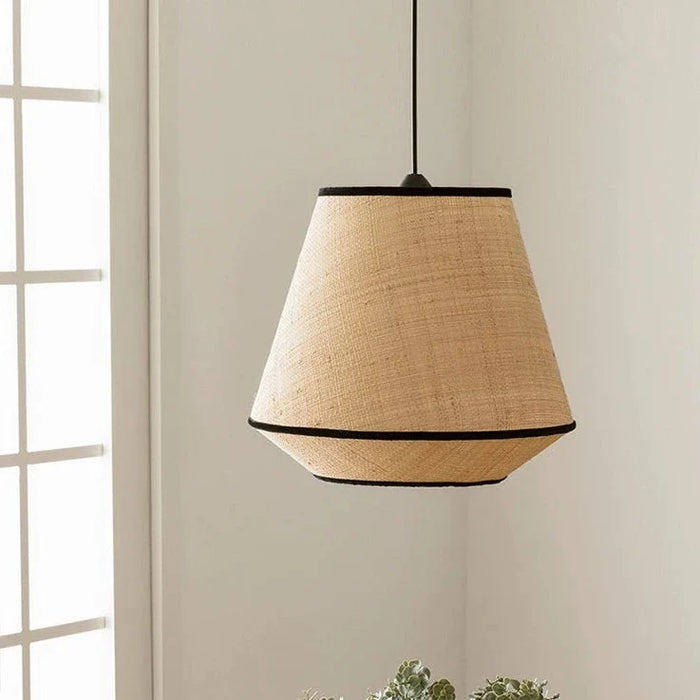 Suspension Bohême Wabi Sabi en rotin fait main - Parfait pour la déco intérieure