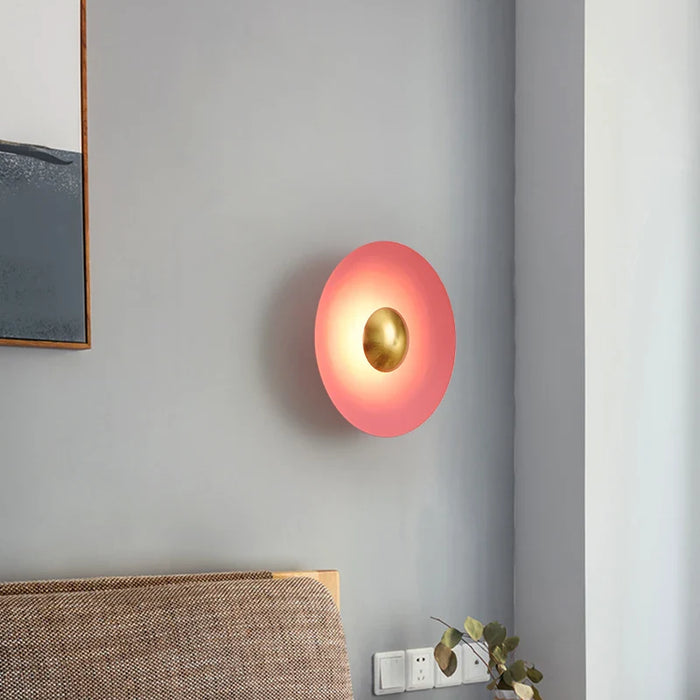 Applique murale LED ronde de luxe pour une décoration moderne
